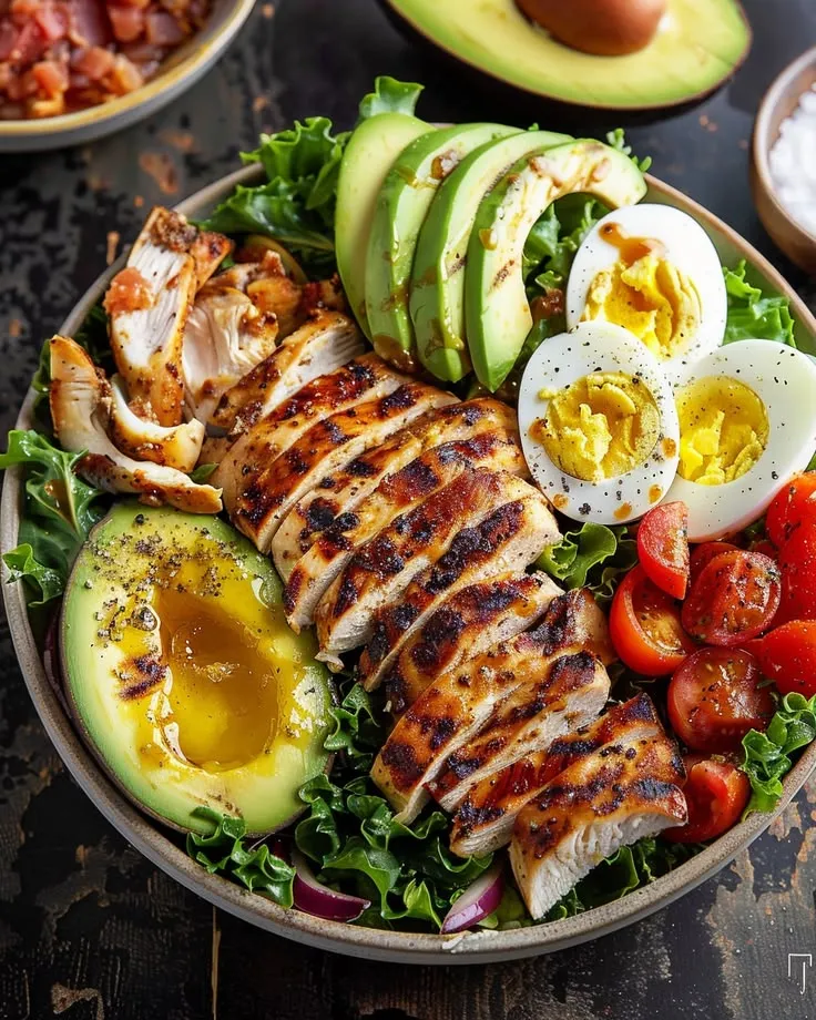 Grilled vegetables arranged on a plate